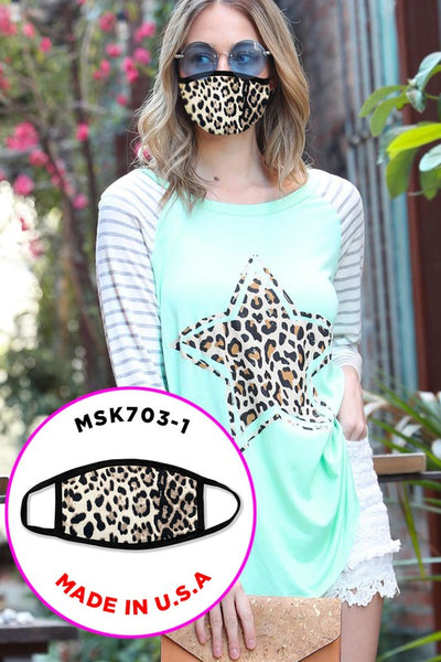 Fashion Face Mask Leopard Print