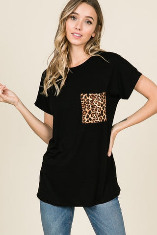 Leopard Pocket Tee