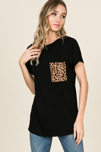 Leopard Pocket Tee