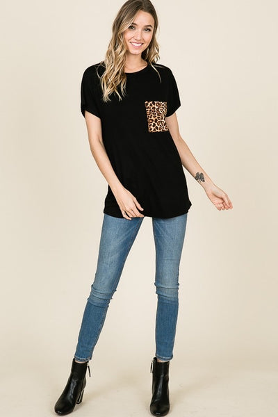 Leopard Pocket Tee