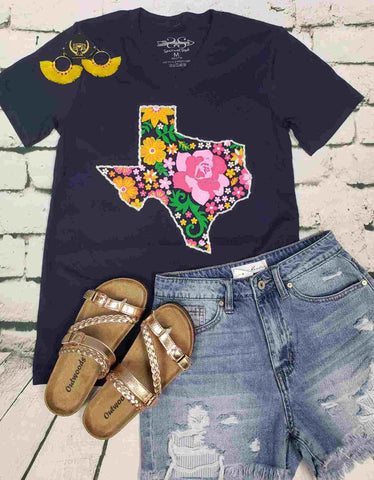 Texas Embroidery Tee