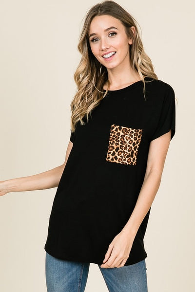 Leopard Pocket Tee