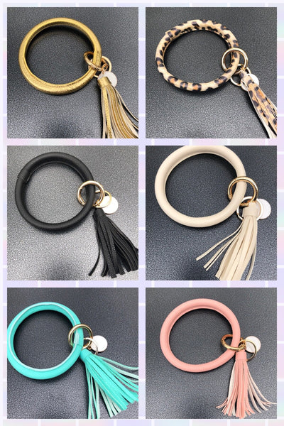 Key Chain Bracelet with Tassel