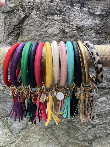 Key Chain Bracelet with Tassel
